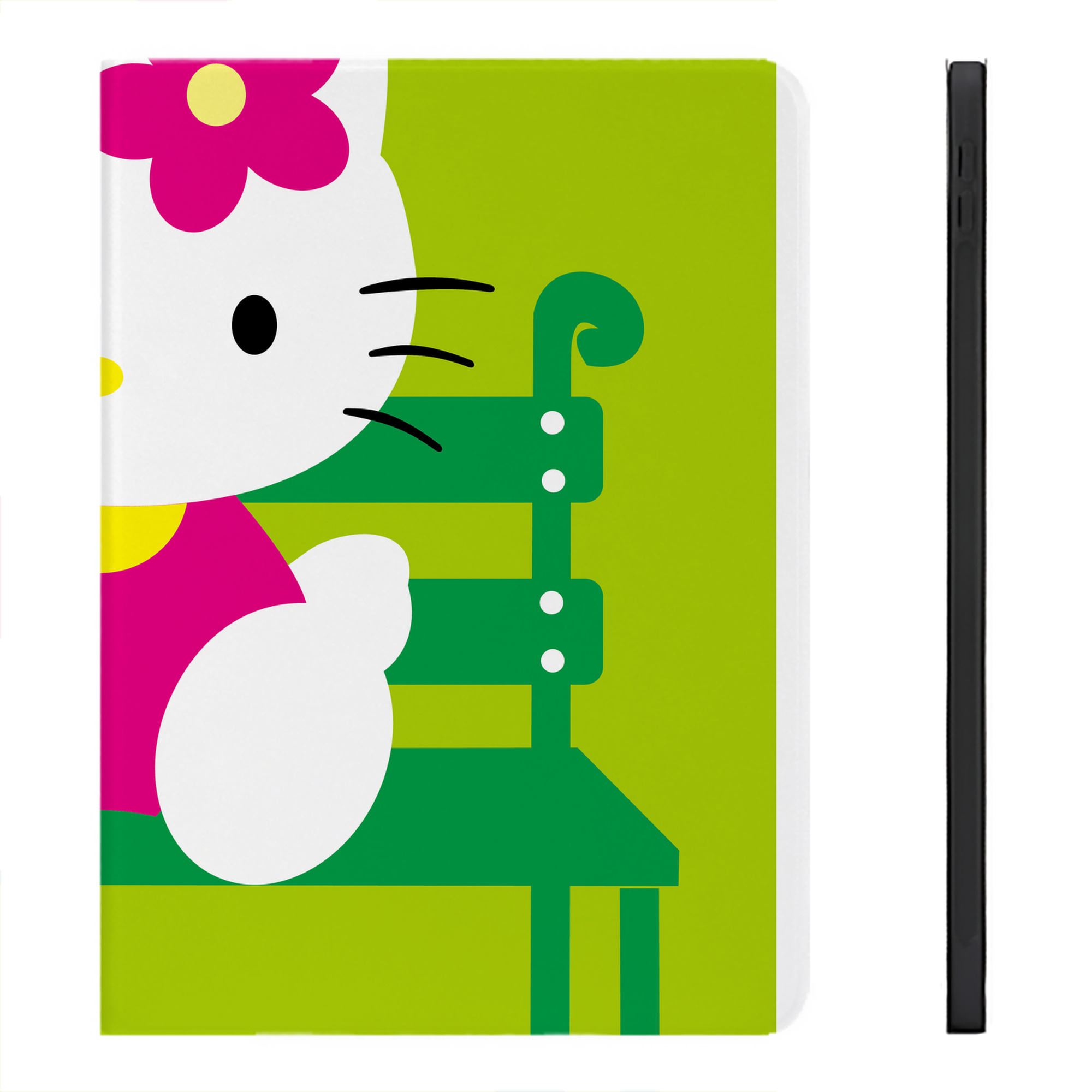（画像用） Hello Kitty ハローキティ IPadケース ペンホルダー付き ブックスタイルデザイン